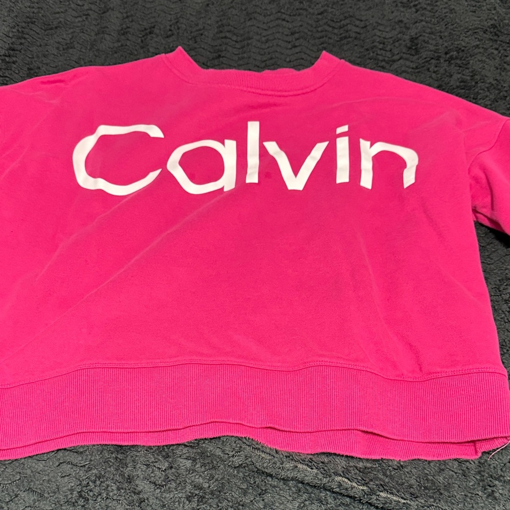 Calvin Klein Collection Pink Crew Neck Sweater